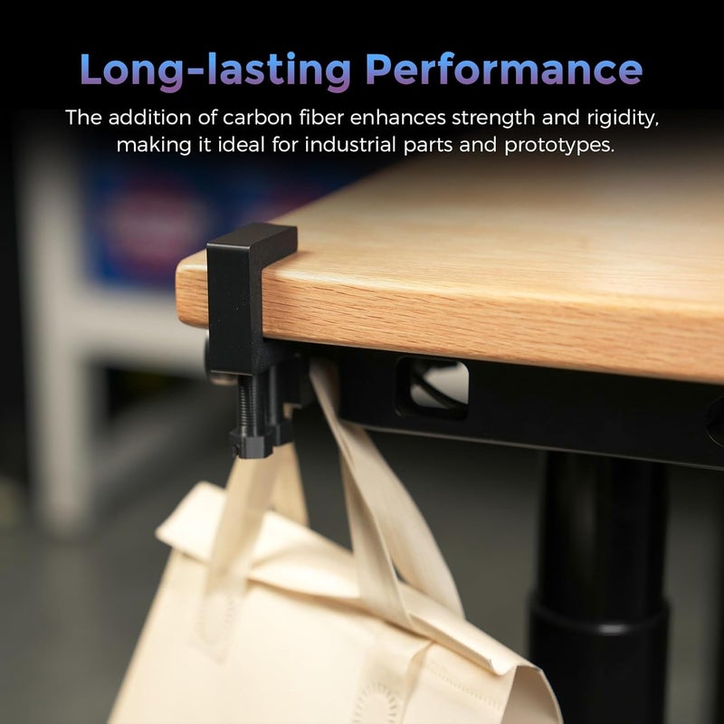 FLASHFORGE Carbon Fiber PETG Filament 1.75mm Dusty Pink, Reinforced 3D Printer Filament 1kg, Lightweight & High-Strength PETG-CF Filament, Strong & Easy to Print - Image 4